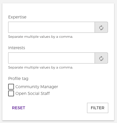 filters in search