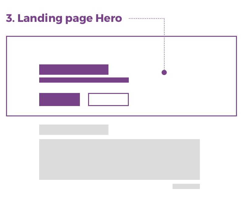 landing page hero