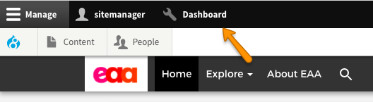 site manager dashboard